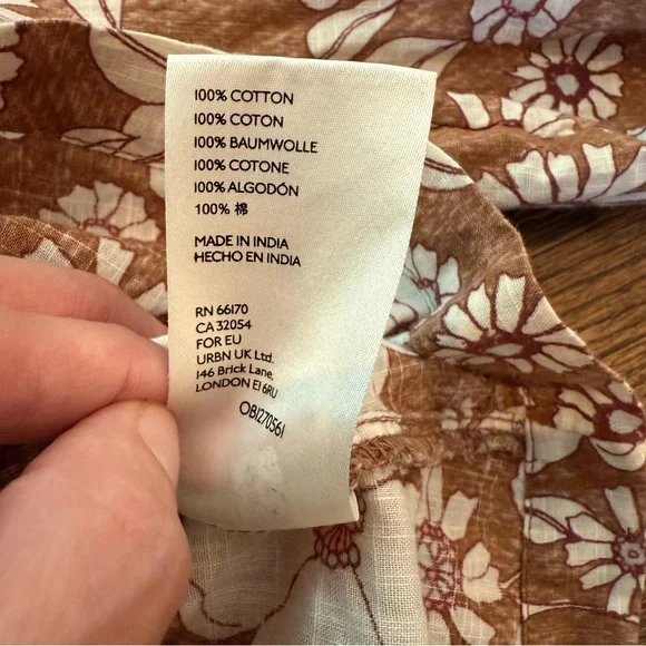 Free People Miss Daisy Ruffled Long Sleeve Boho Top Spring Summer - Picture 6 of 10